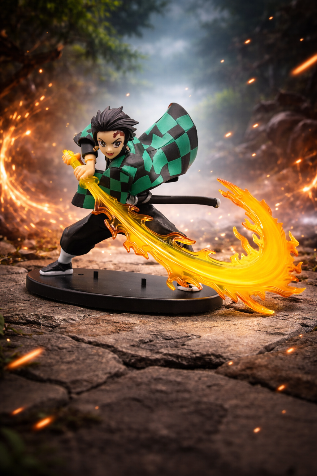 TANJIRO FIRE SWORD (16 CM )